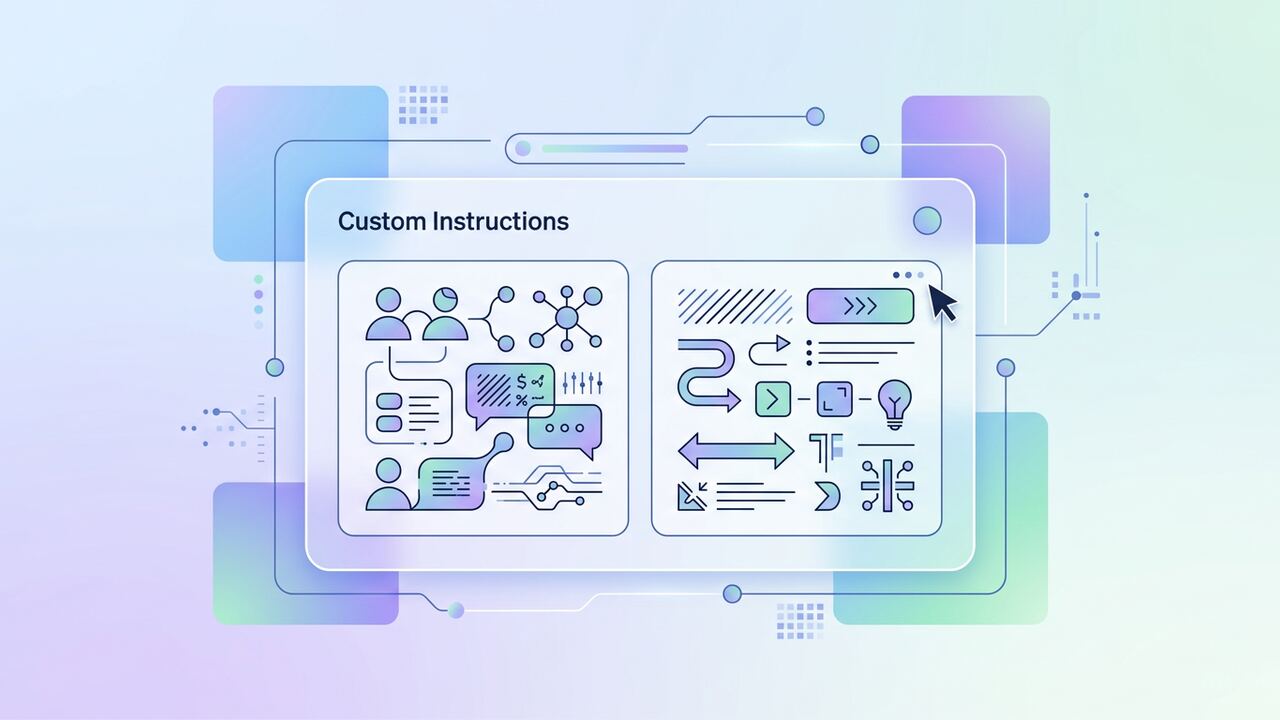 ChatGPT settings panel showing custom instructions
