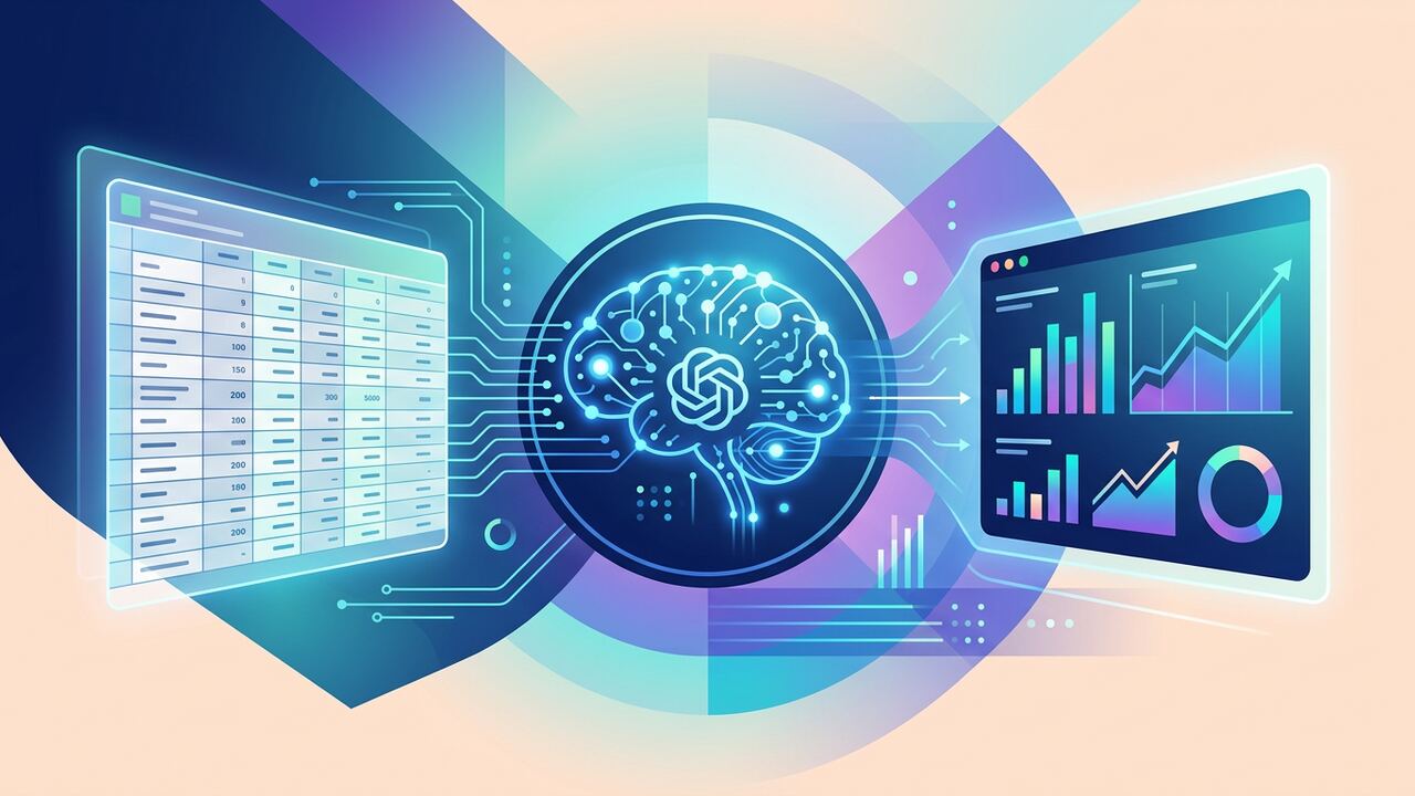 ChatGPT analysing a spreadsheet with a chart output