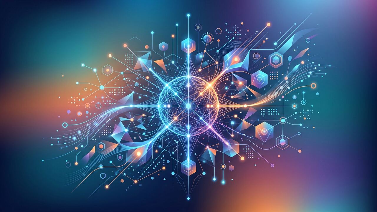 Abstract neural network visual representing OpenAI's GPT-5 launch