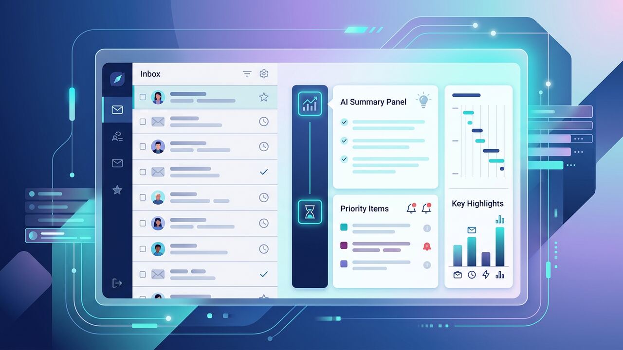 Superhuman inbox with AI summary panel